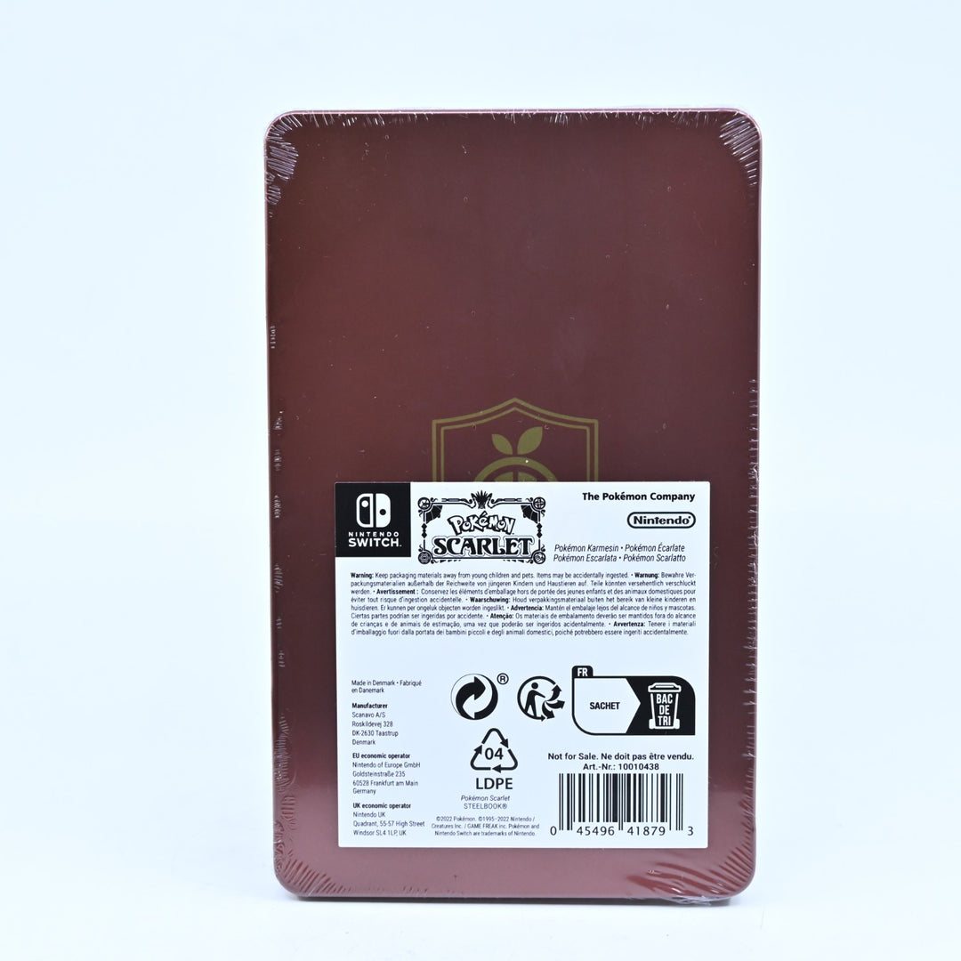 SEALED! Pokemon Scarlet Steelbook - Nintendo Switch Accessory - FREE POST!