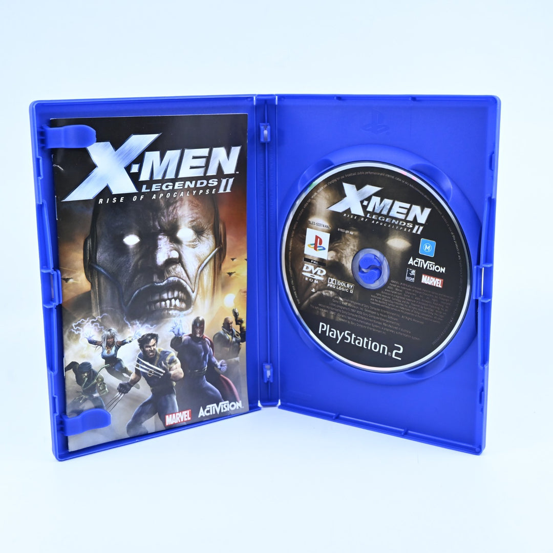 X-Men Legends II 2: Rise of Apocalypse - Sony Playstation 2 / PS2 Game + Manual