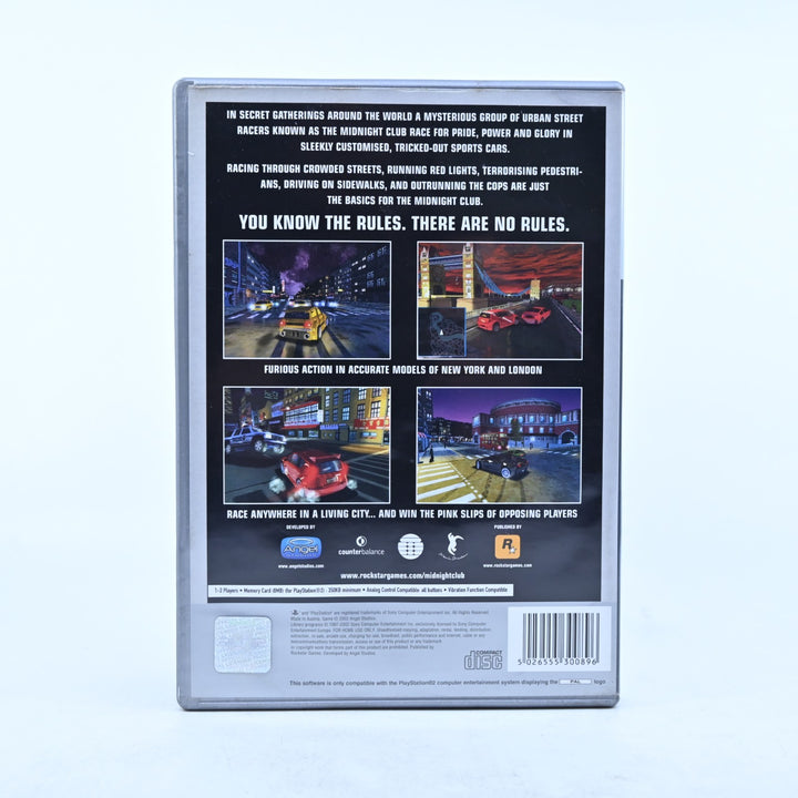Midnight Club - Sony Playstation 2 / PS2 Game + Manual - PAL - MINT DISC!