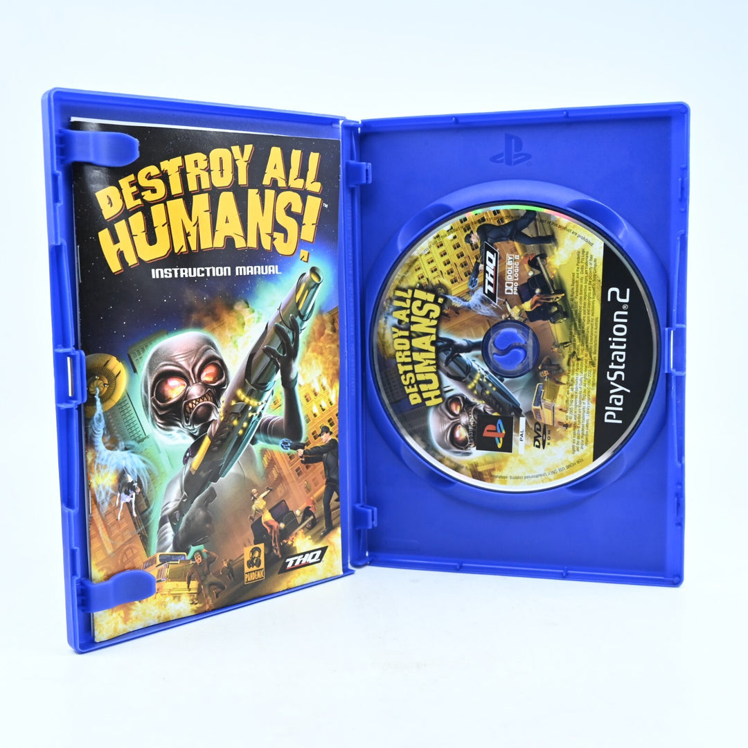 Destroy All Humans! - Sony Playstation 2 / PS2 Game + Manual - PAL - MINT DISC!
