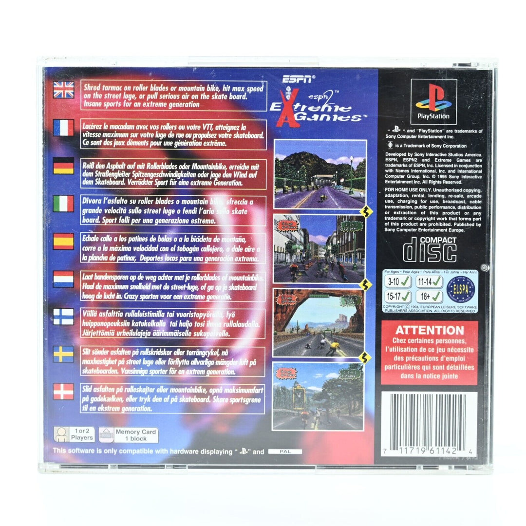 ESPN: Extreme Games - Sony Playstation 1 / PS1 Game - PAL - FREE POST!