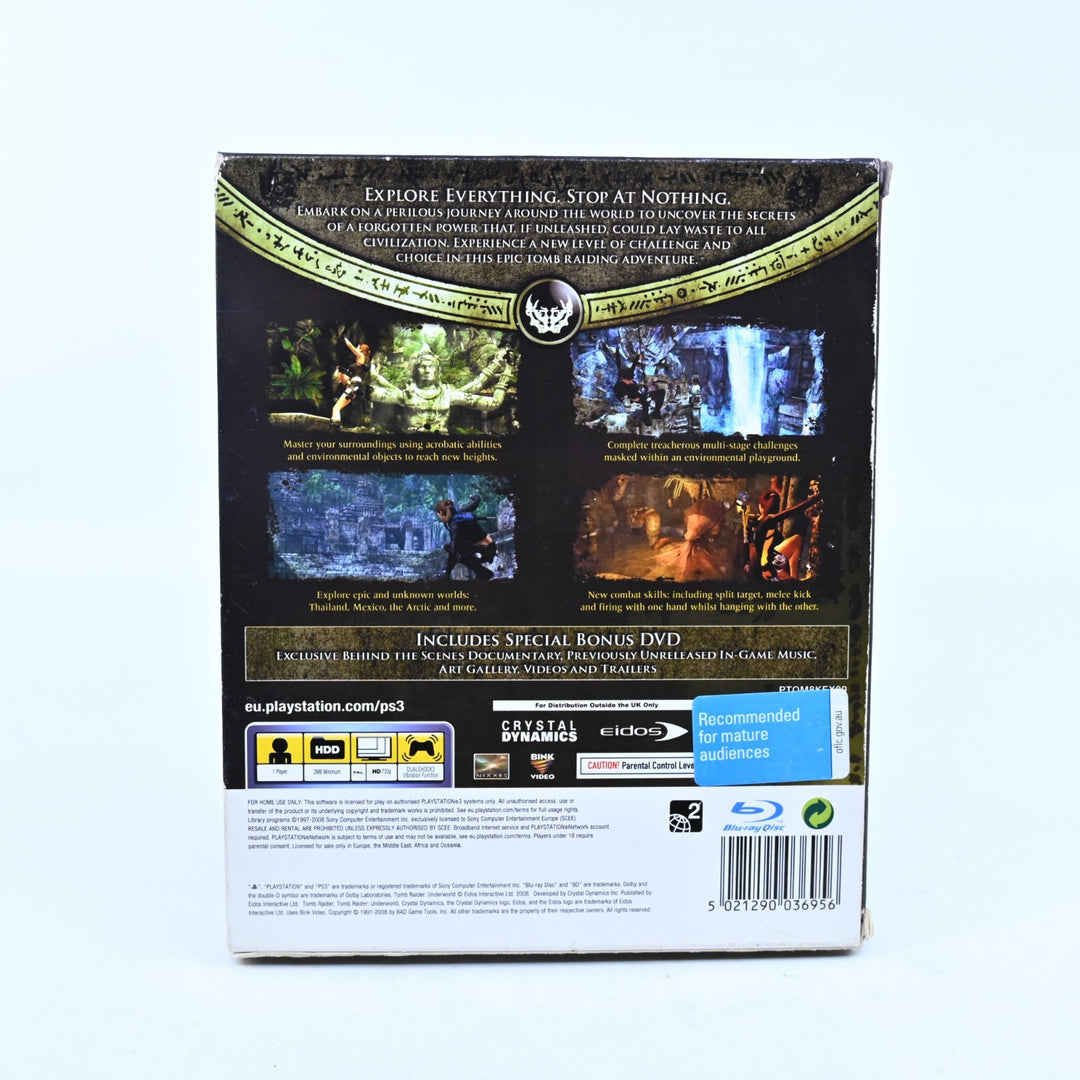 Tomb Raider Underworld Limited Edition - Sony Playstation 3 / PS3 Game + Manual