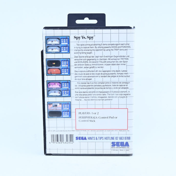 Spy vs Spy - Sega Master System Game + Manual - PAL - FREE POST!