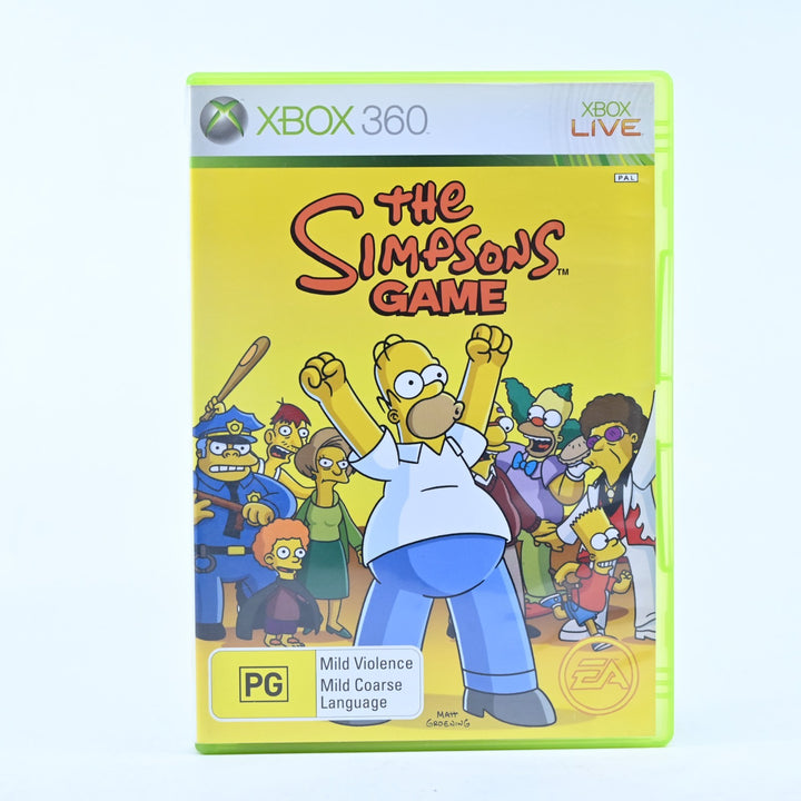 The Simpsons Game - Xbox 360 Game + Manual - PAL - MINT DISC!