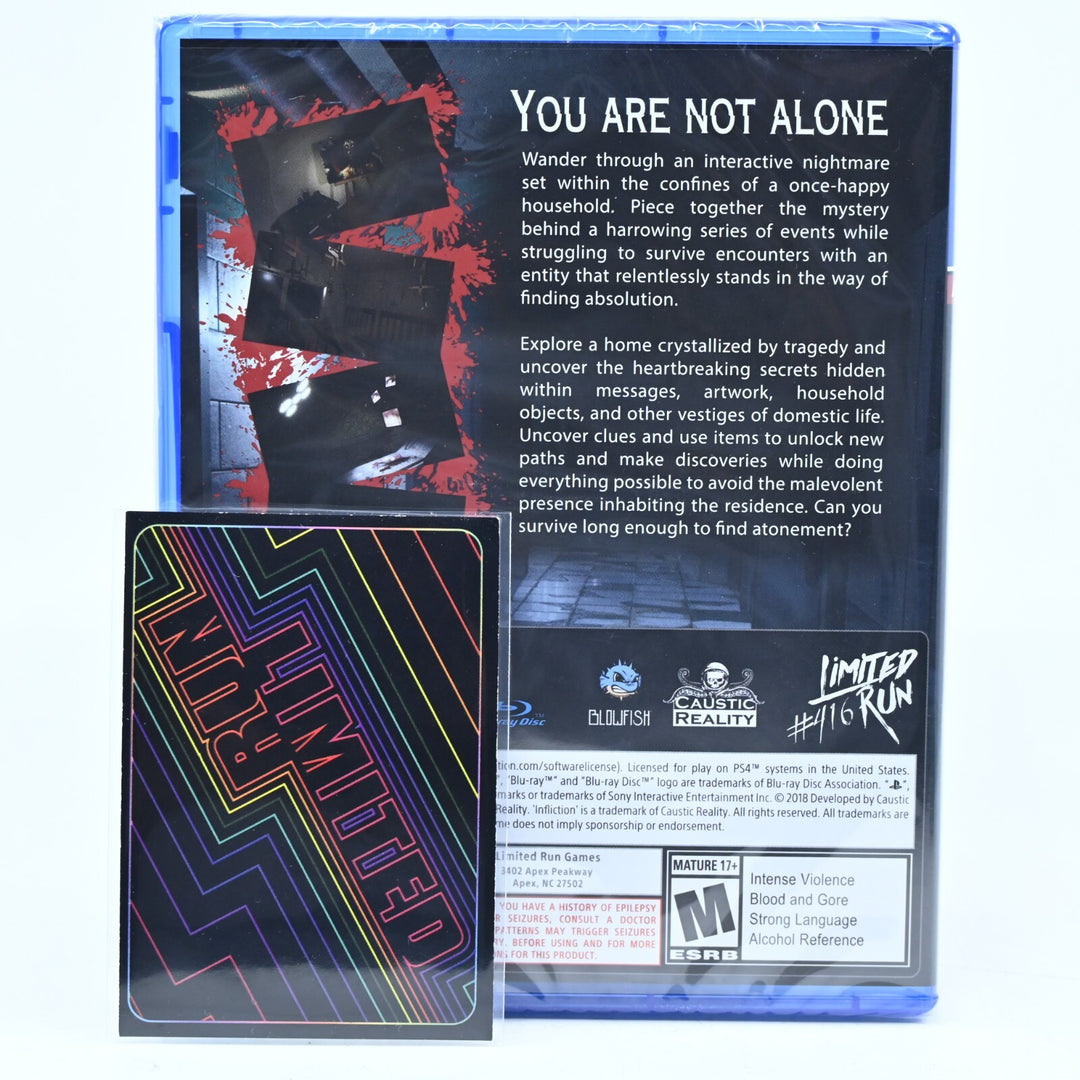 SEALED! Infliction Extended Cut - LR-P296 - Sony Playstation 4 / PS4 Game