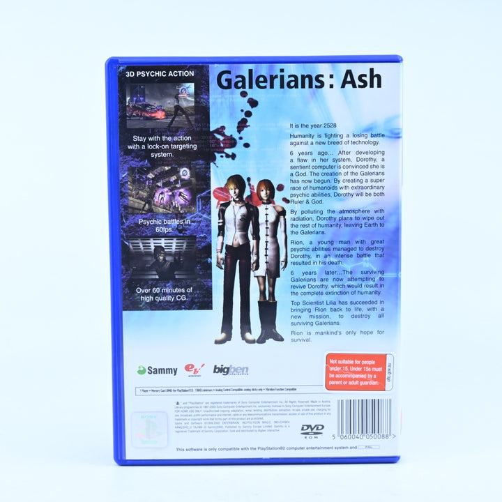 Galerians: Ash - Sony Playstation 2 / PS2 Game + Manual - PAL - MINT DISC!