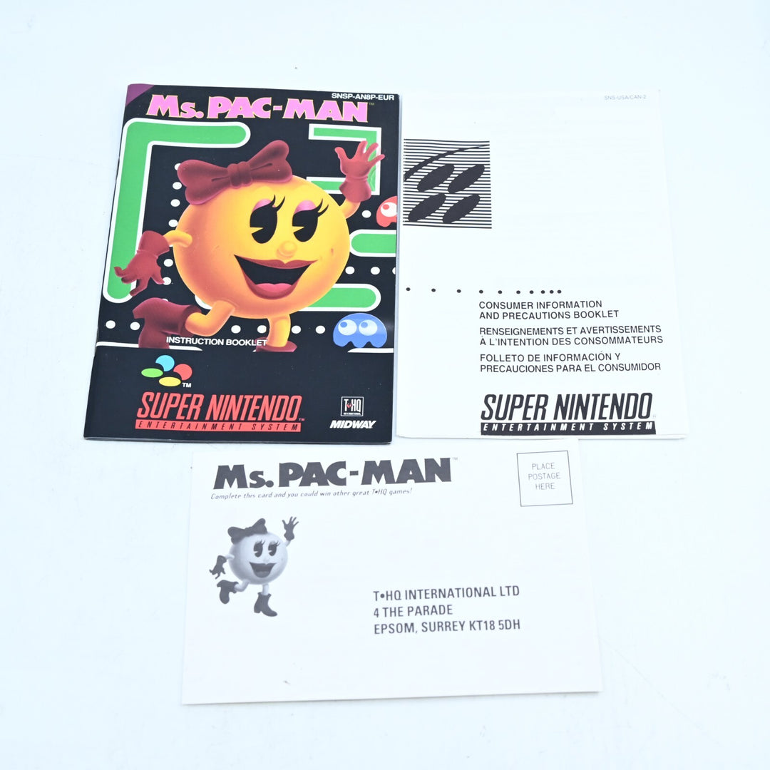 Ms. Pac-Man - Super Nintendo / SNES Boxed Game - PAL - FREE POST!