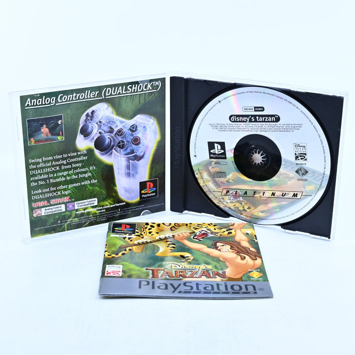 Disney's Tarzan - Sony Playstation 1 / PS1 Game + Manual - PAL - MINT DISC!
