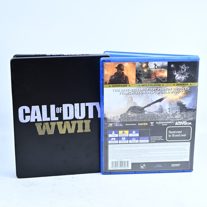 Call of Duty WWII Steelbook Edition - Sony Playstation 4 / PS4 Game - No Codes
