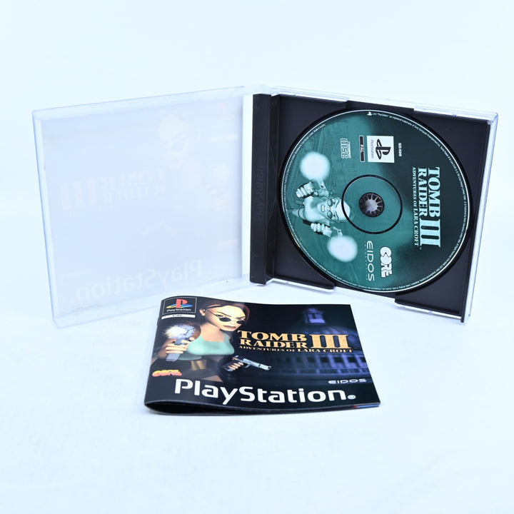 Tomb Raider III: Adventures of Lara Croft - PS1 Game + Manual - PAL