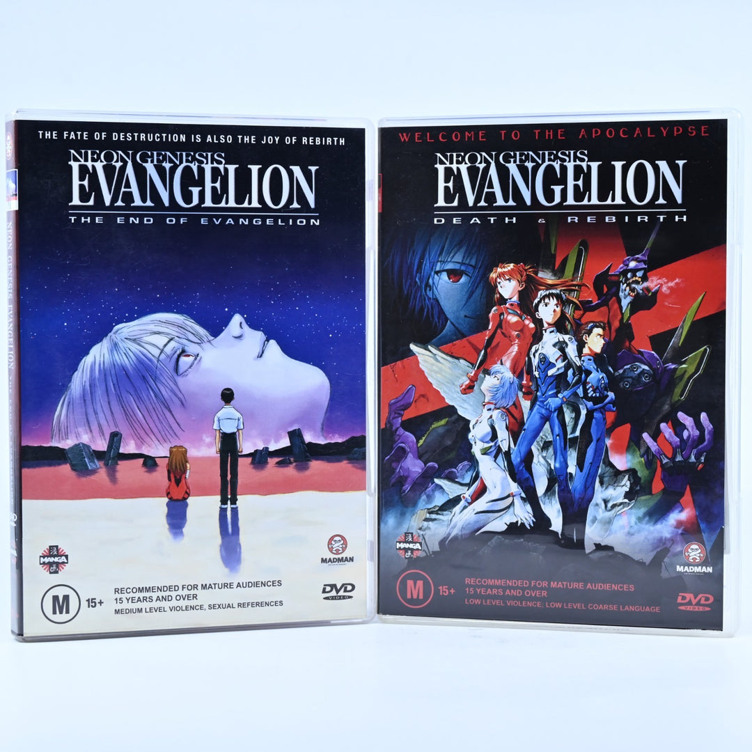 Neon Genesis Evangelion - Volumes 1 to 8 + Movies - Anime DVDs