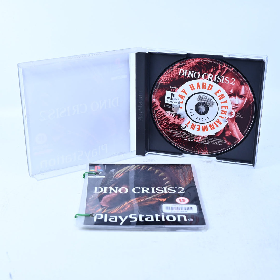 Dino Crisis 2 - Sony Playstation 1 / PS1 Game + Manual - PAL - MINT DISC!