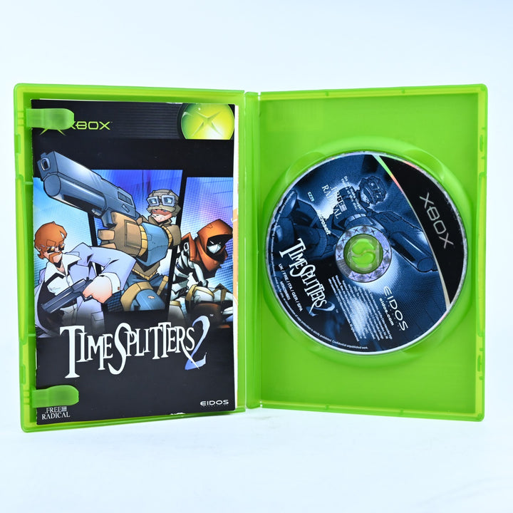 Timesplitters 2 - Original Xbox Game + Manual - PAL - MINT DISC!