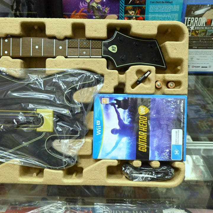 Guitar Hero Live - Box with Guitar & Nintendo Wii U Game - PAL - FREE POST!
