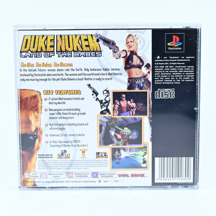 Duke Nukem: Land of the Babes - Sony Playstation 1 / PS1 Game + Manual - PAL