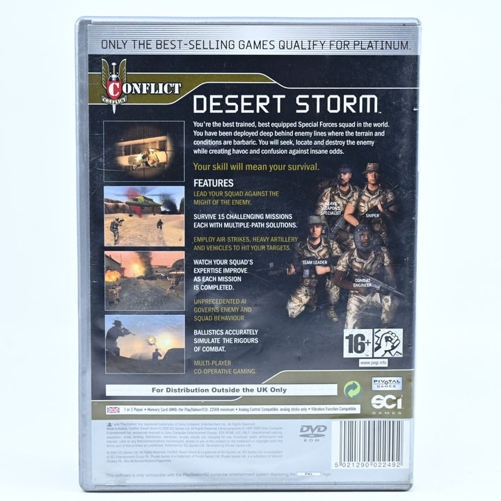 Conflict: Desert Storm - Sony Playstation 2 / PS2 Game + Manual - PAL