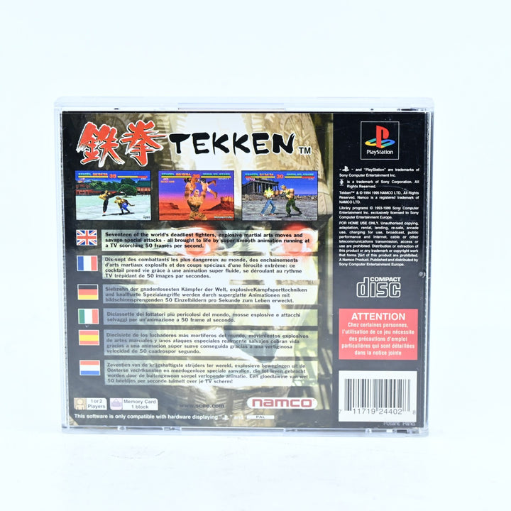 Tekken - Sony Playstation 1 / PS1 Game + Manual - PAL - MINT DISC!