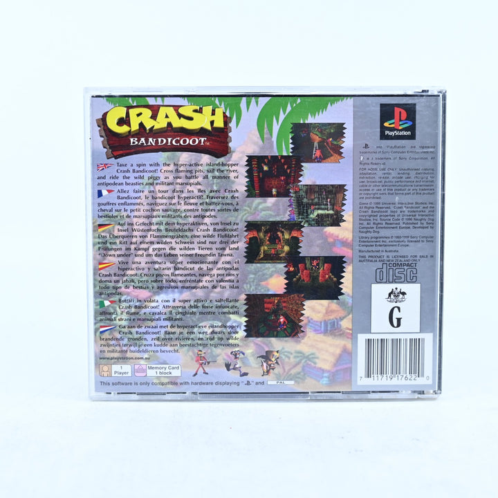 Crash Bandicoot - Sony Playstation 1 / PS1 Game + Manual - PAL - MINT DISC!