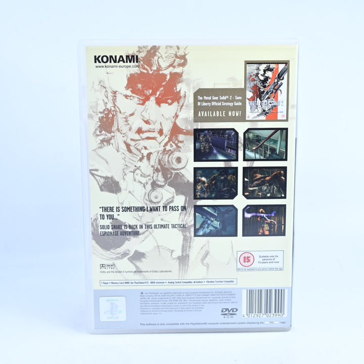 Metal Gear Solid 2: Sons of Liberty - Sony Playstation 2 / PS2 Game + Manual