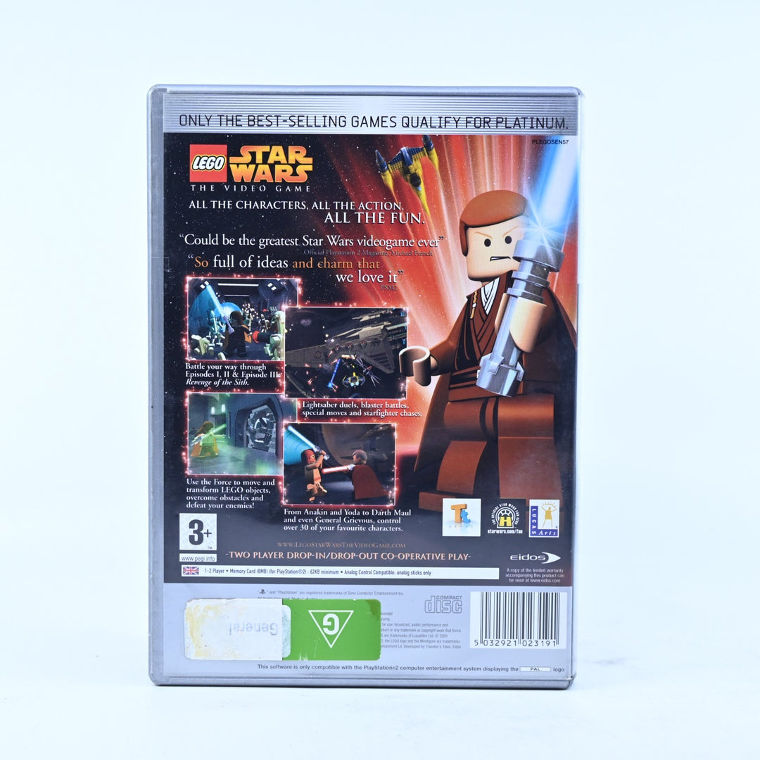LEGO Star Wars: The Video Game - Sony Playstation 2 / PS2 Game + Manual - PAL