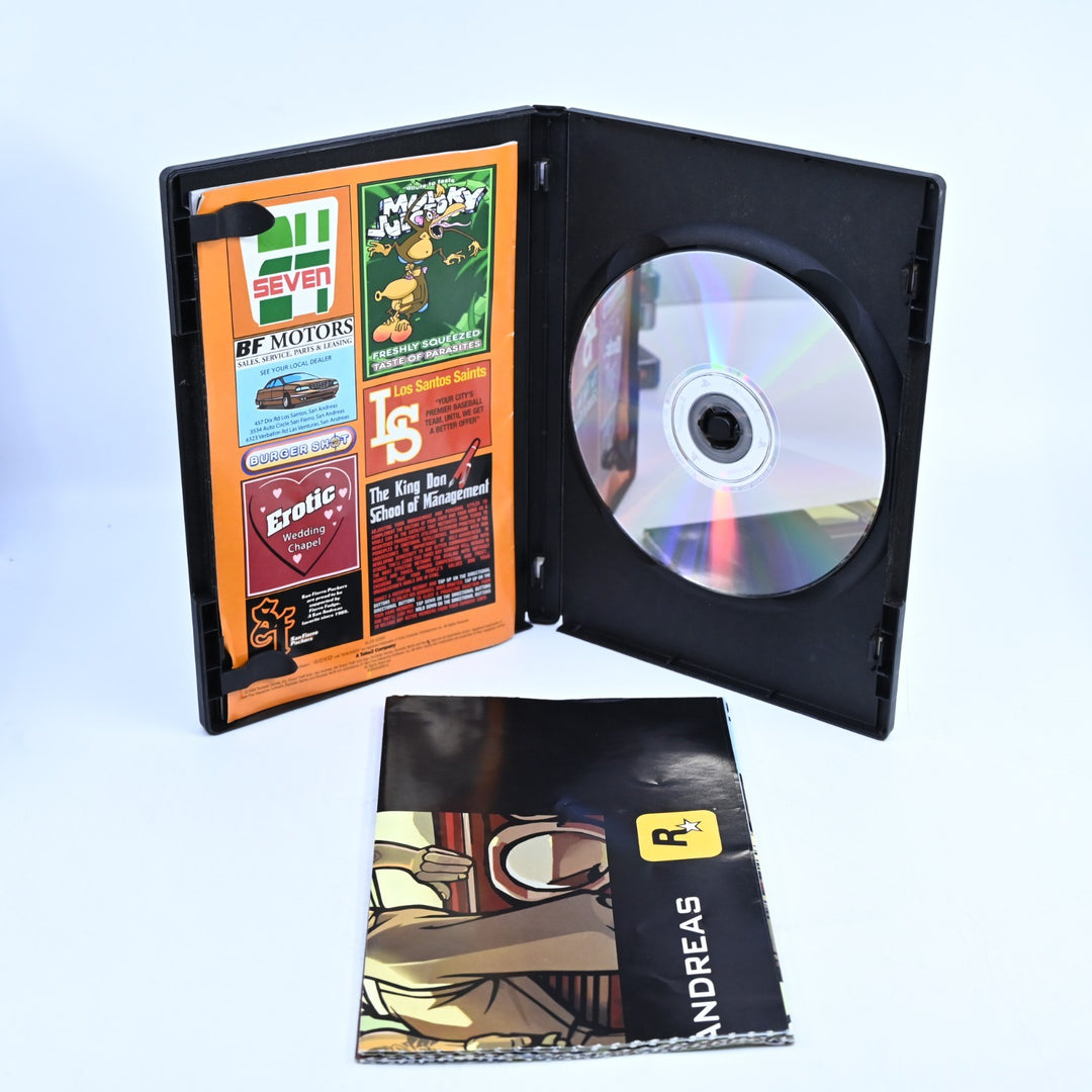 Grand Theft Auto: San Andreas - Sony Playstation 2 / PS2 Game + Manual + Map