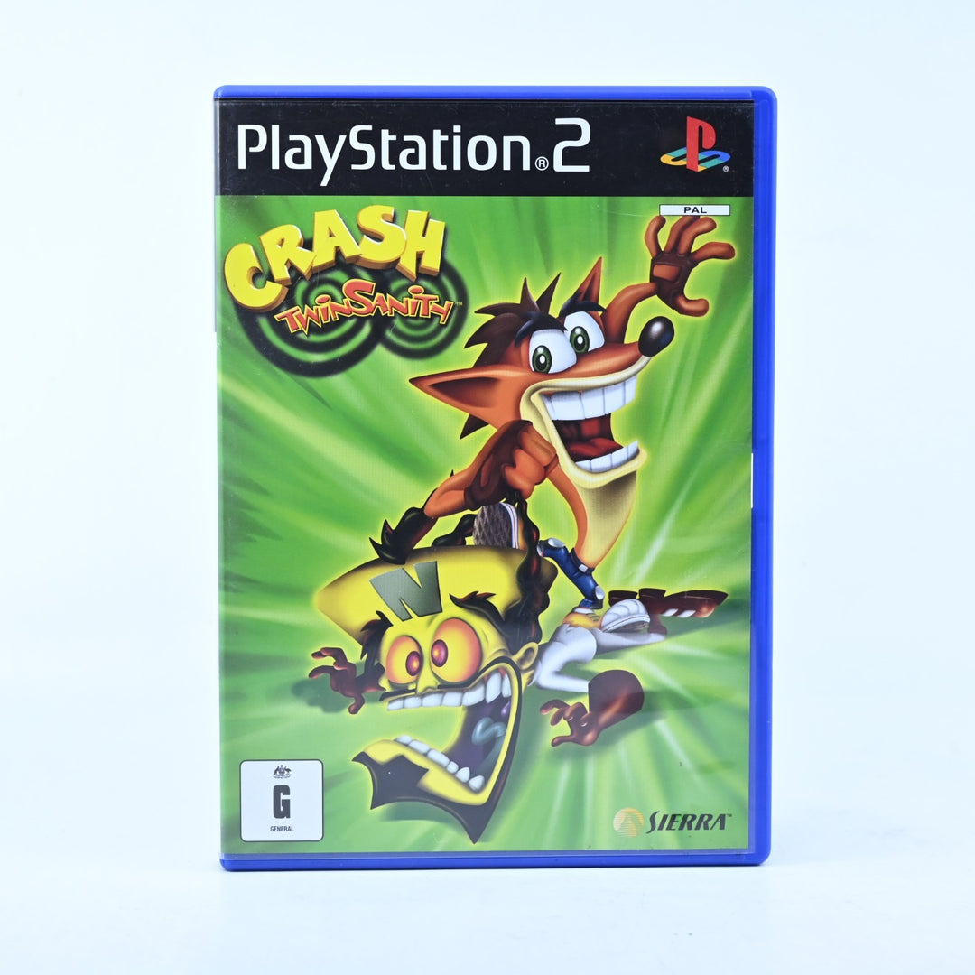 Crash Twinsanity - Sony Playstation 2 / PS2 Game + Manual - PAL - MINT DISC!