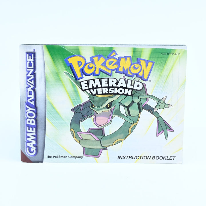 Pokemon Emerald Version Manual - AUS Print - GBA Accessory - FREE POST!