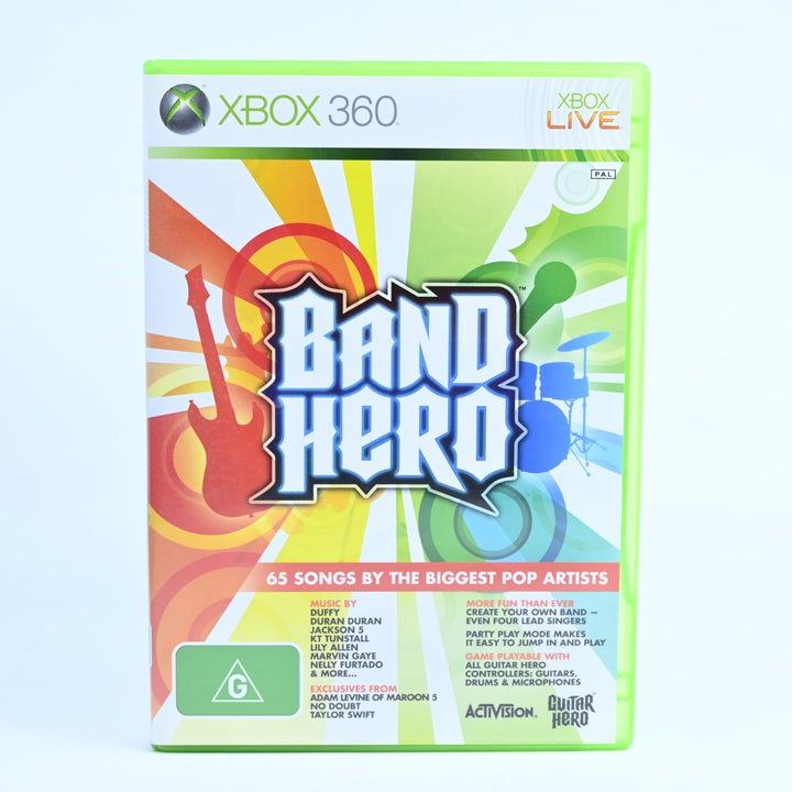 Band Hero - Xbox 360 Game + Manual - PAL - MINT DISC!