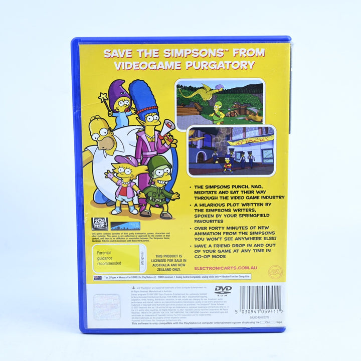 The Simpsons Game - Sony Playstation 2 / PS2 Game + Manual - PAL