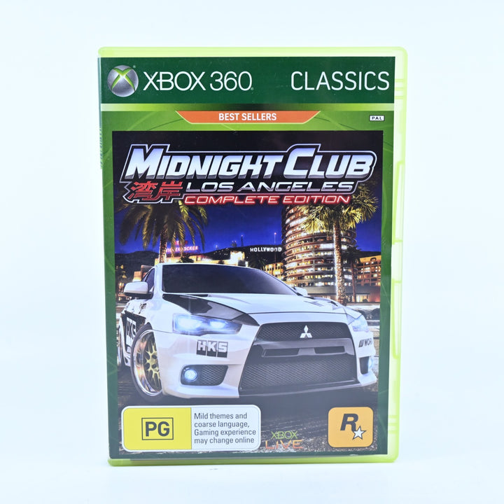 Midnight Club Los Angeles Complete Edition - Xbox 360 Game + Manual - PAL