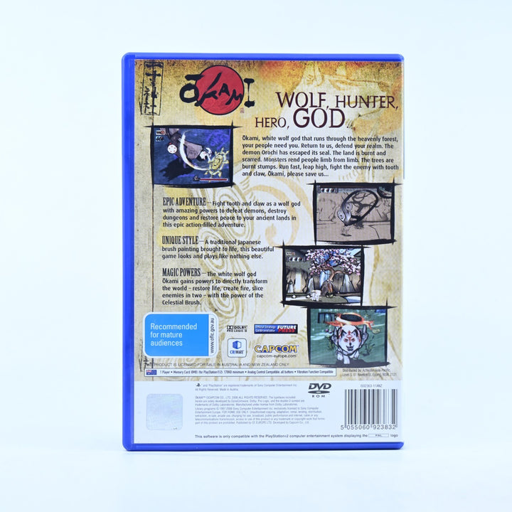 Okami - Sony Playstation 2 / PS2 Game + Manual - PAL - MINT DISC!