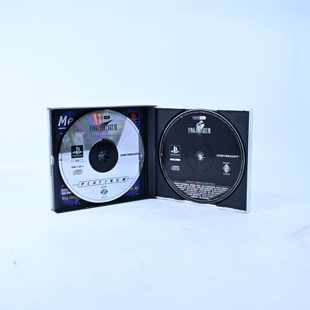 Final Fantasy VII - Sony Playstation 1 / PS1 Game + Manual - PAL - MINT DISC!
