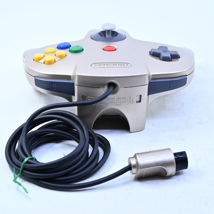 Gold N64 Controller - Stick Replaced - N64 / Nintendo 64 Accessory