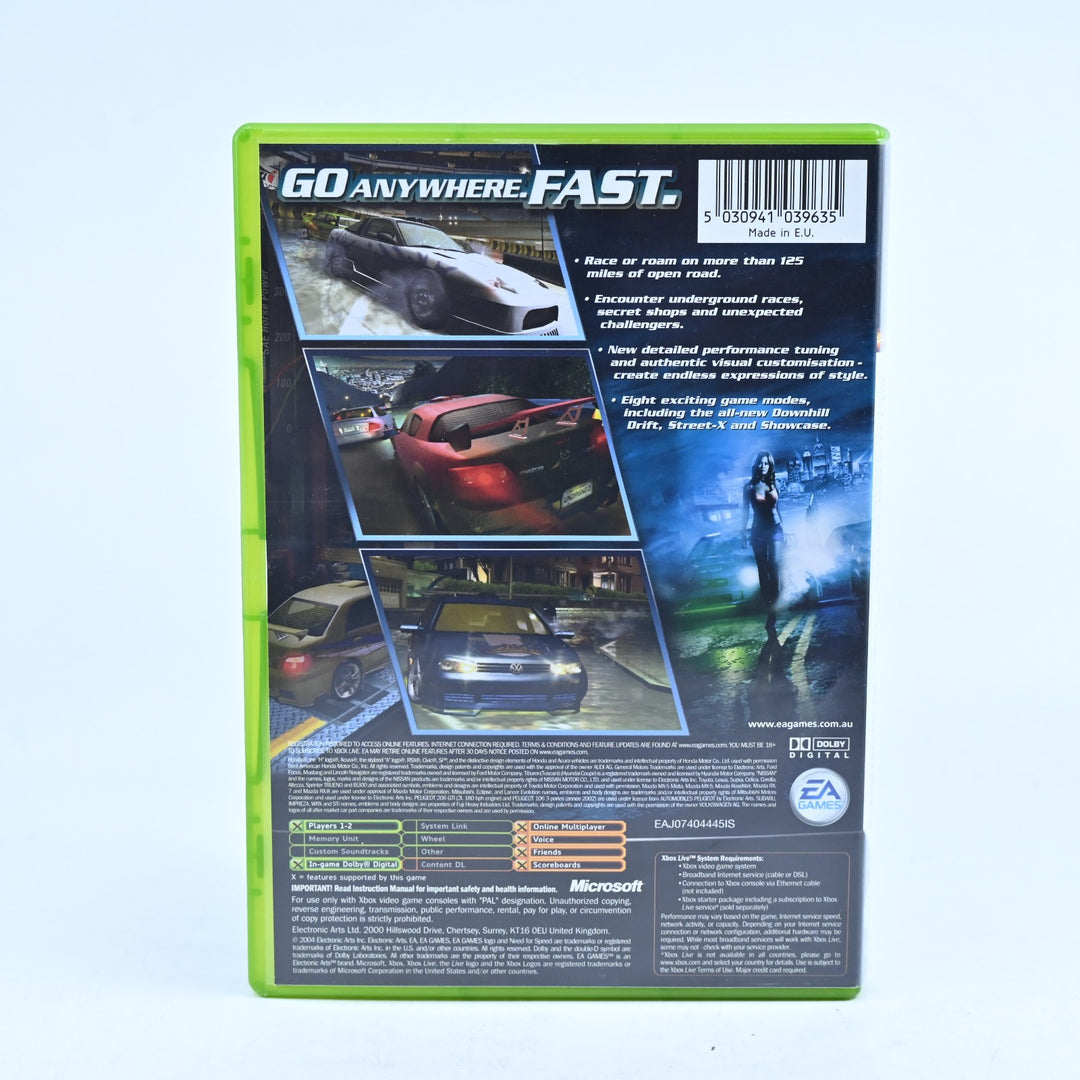 Need for Speed Underground 2 - Original Xbox Game + Manual - PAL NEAR MINT DISC!
