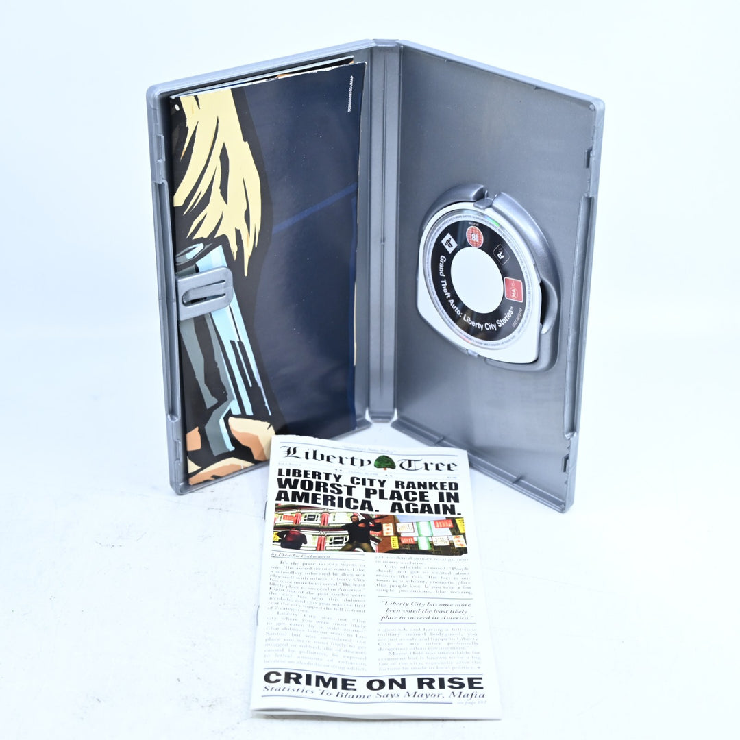 Grand Theft Auto: Liberty City Stories - Sony PSP Game + Manual + Poster