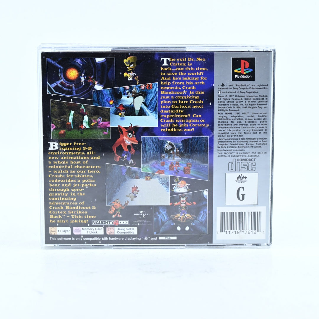 Crash Bandicoot 2: Cortex Strikes Back - Sony Playstation 1 / PS1 Game