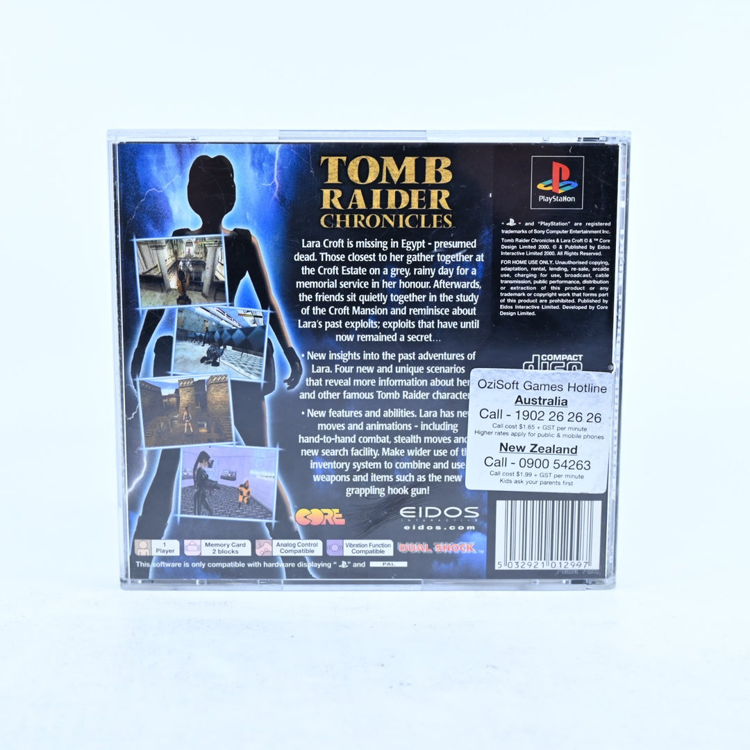 Tomb Raider Chronicles - Sony Playstation 1 / PS1 Game - No Manual - PAL