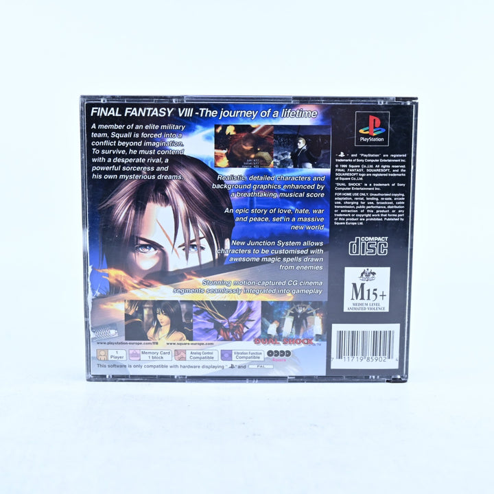 Final Fantasy VIII - Sony Playstation 1 / PS1 Game + Manual - PAL - MINT DISC!