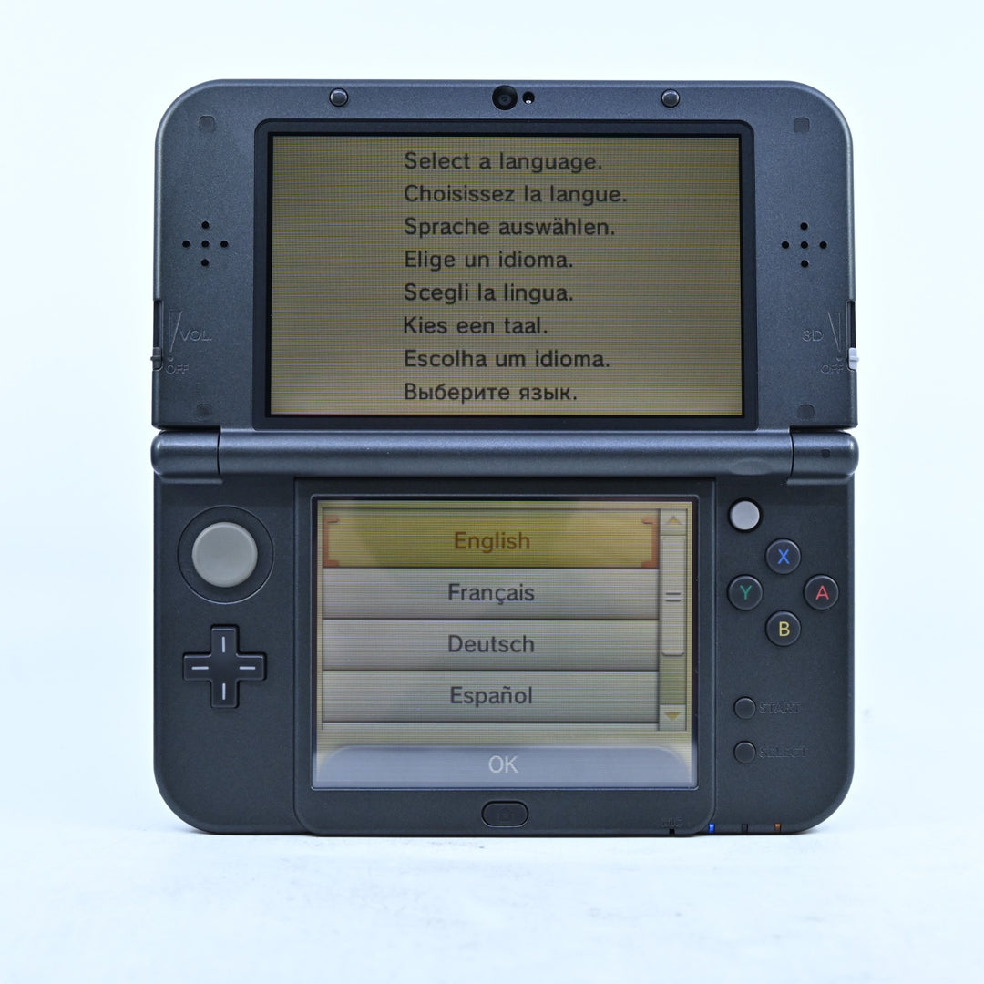Metallic Black - 'New' Nintendo 3DS Console XL RED-001 - PAL - 4gb card