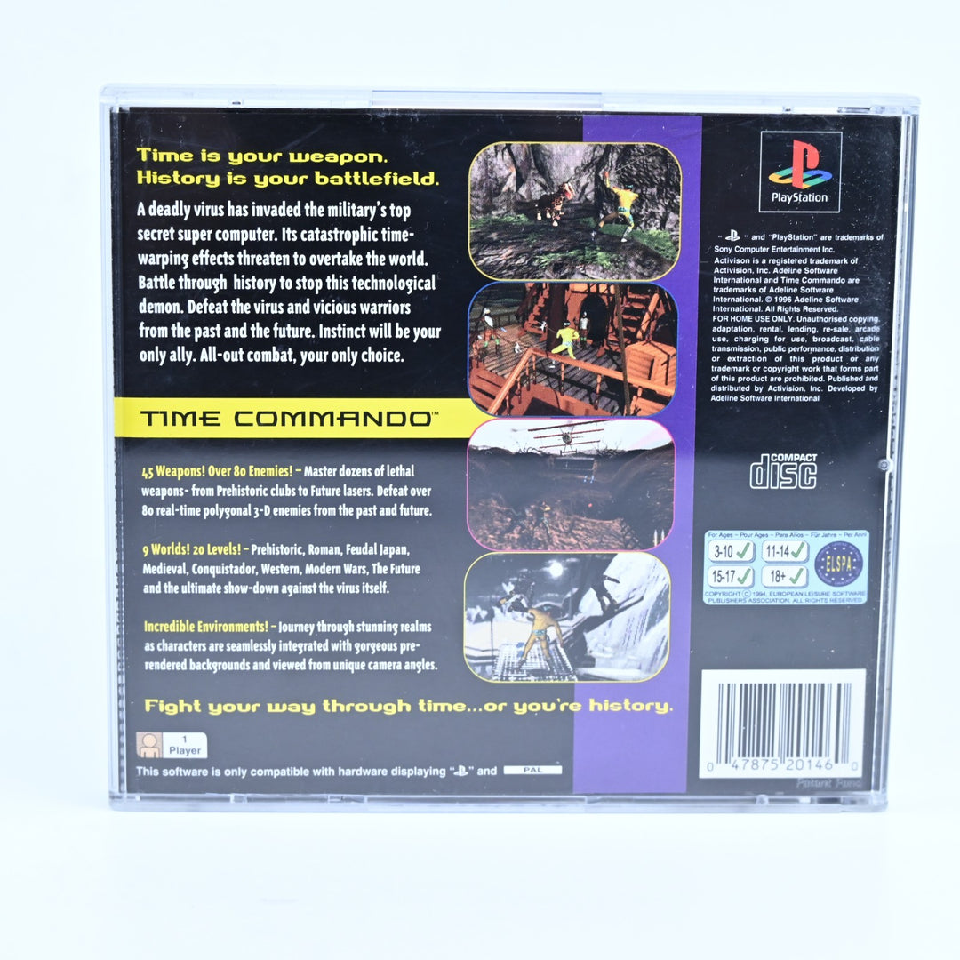Time Commando - Sony Playstation 1 / PS1 Game + Manual