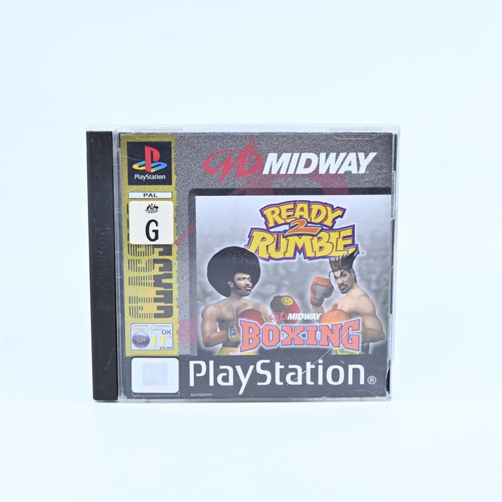 Ready 2 Rumble Boxing - Sony Playstation 1 / PS1 Game + Manual - MINT DISC!