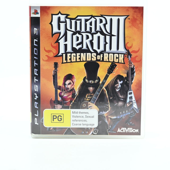 Guitar Hero III: Legends of Rock - Sony Playstation 3 / PS3 Game - MINT DISC!