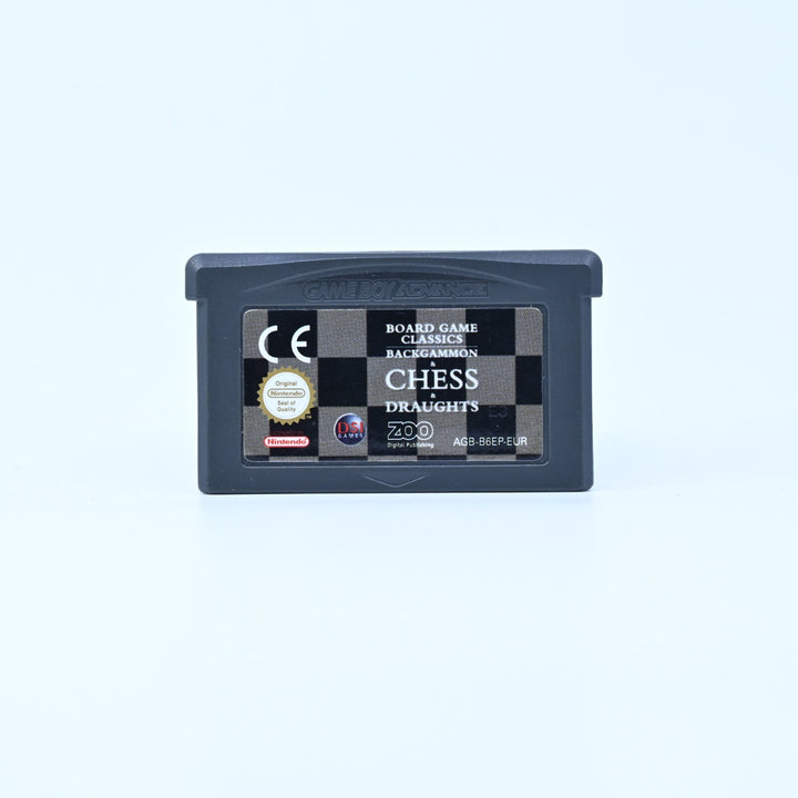 Board Game Classics: Backgammon Chess Draughts - GBA Game - PAL - FREE POST!