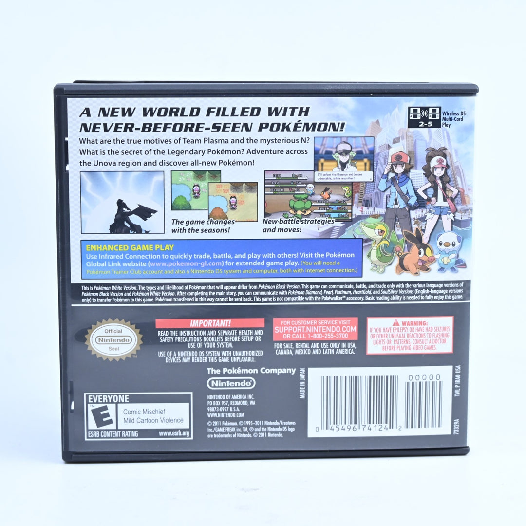 Pokemon White - Nintendo DS Game - Region Free + Manual - FREE POST!