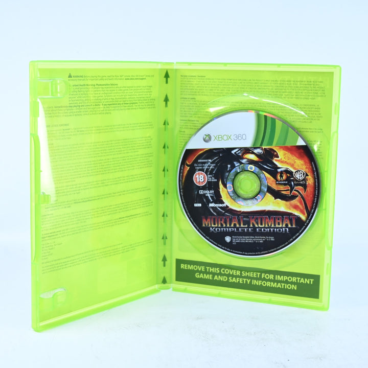 Mortal Kombat Komplete Edition - Xbox 360 Game - No Manual - PAL - MINT DISC!