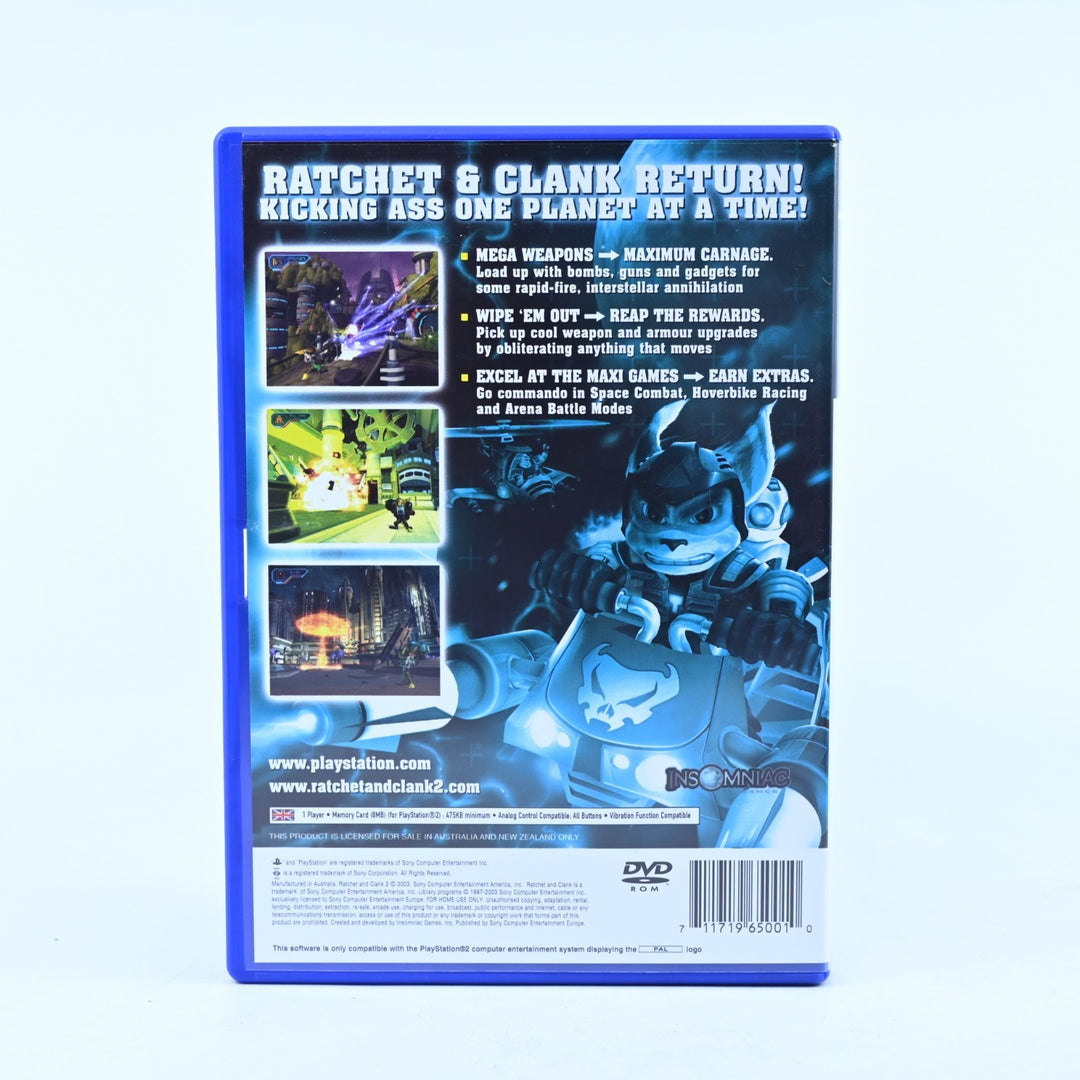 Ratchet &amp; Clank 2: Locked and Loaded - Sony Playstation 2 / PS2 Game + Manual