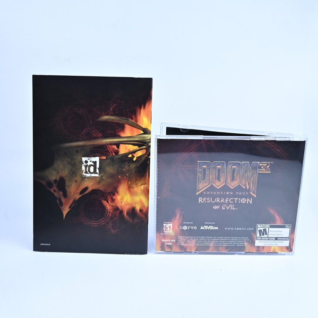 Doom 3 + Resurrection of Evil Expansion Pack - Big Boxes - Id Software - PC Game