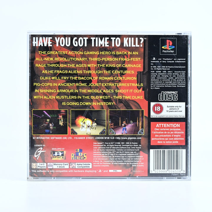 Duke Nukem: Time to Kill - Sony Playstation 1 / PS1 Game + Manual - PAL