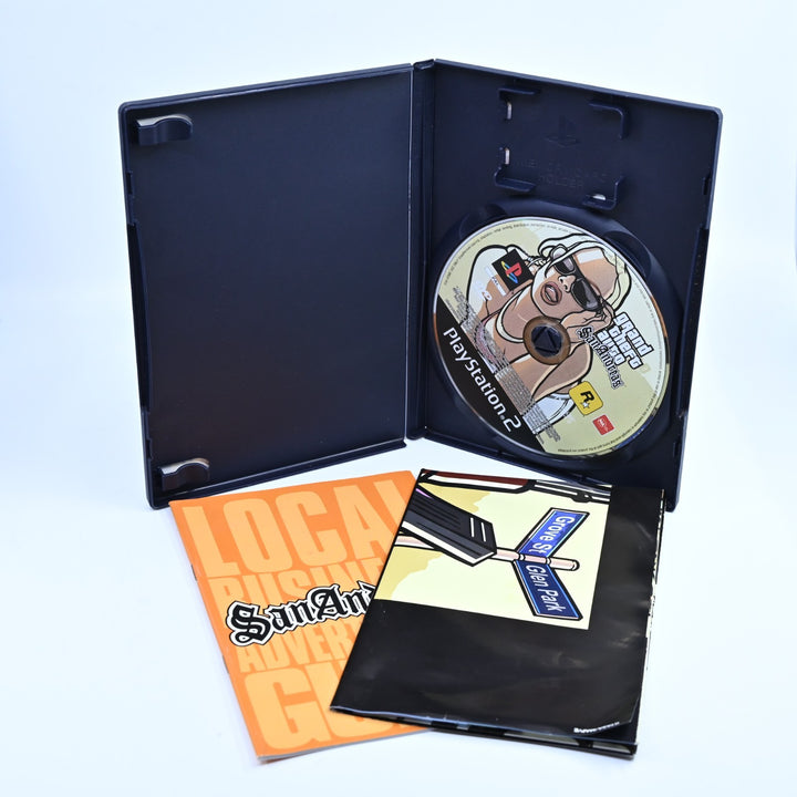 Grand Theft Auto San Andreas - Sony Playstation 2 / PS2 Game + Manual + Map