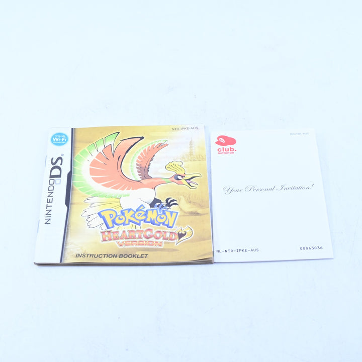 Pokemon HeartGold Version - Nintendo DS Game - PAL + Manual - FREE POST!